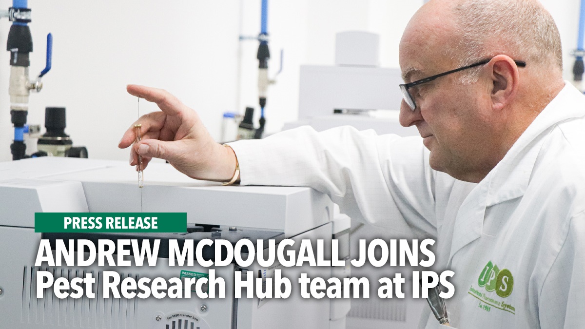 Andrew McDougall joins Pest Research Hub teamat IPS Andrew McDougall joins Pest Research Hub teamat IPS